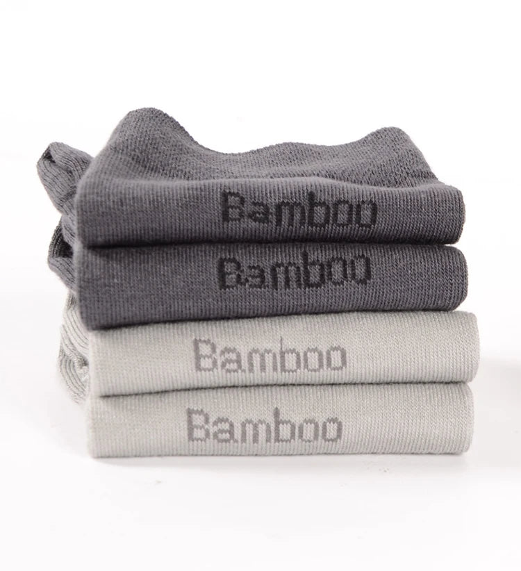 10 Pairs Premium Bamboo Men's Socks - Comfortable, Breathable, Casual & Business Crew Socks, High-Quality Gift for Men