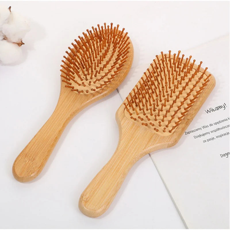 Eco-Friendly Bamboo Hair Comb - Anti-Static, Detangling, Scalp-Massaging, Unisex Styling Tool
