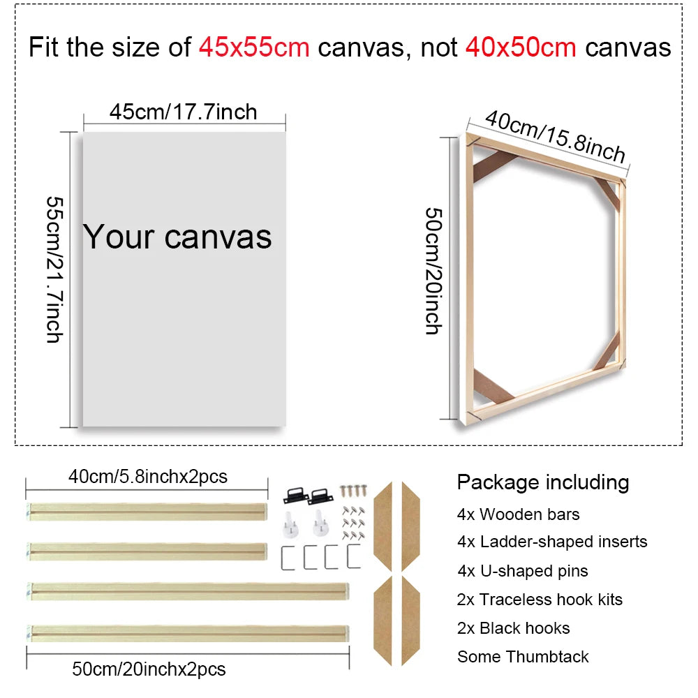Bamboo Canvas Frame (Multiple Sizes)