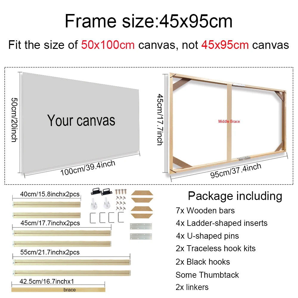 Bamboo Canvas Frame (Multiple Sizes)