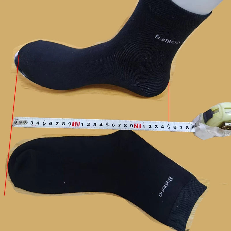 10 Pairs Premium Bamboo Men's Socks - Comfortable, Breathable, Casual & Business Crew Socks, High-Quality Gift for Men