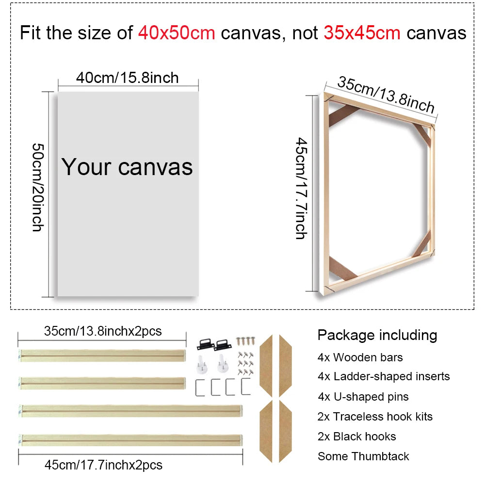 Bamboo Canvas Frame (Multiple Sizes)